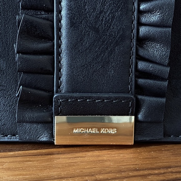 MK MICHAEL KORS LEATHER PURSE Crossbody gold chain - Picture 8 of 12